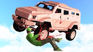CRUSHING RUNNERS WITH INSURGENTS! (GTA 5 Funny Moments)