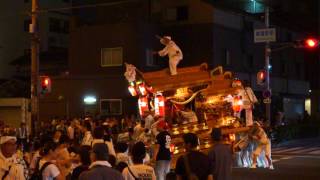 平成29年大阪市生野区巽神社夏祭り地車宮入1