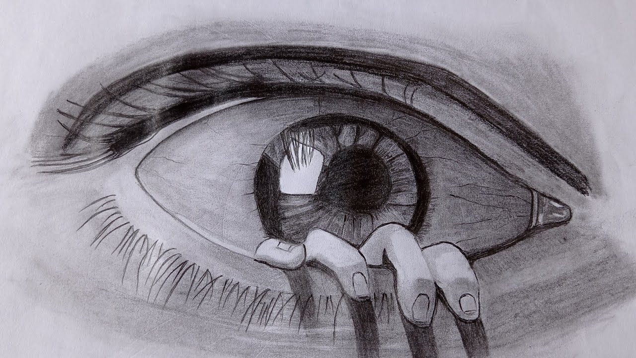 How To Draw Scary Eyes Youtube