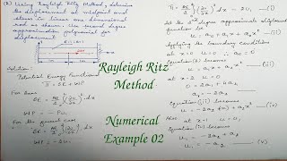 Rayleigh Ritz Method 02