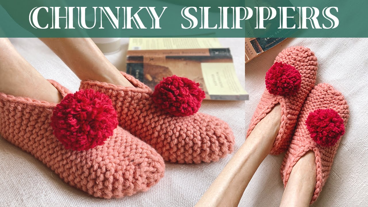Yarn Knit Slippers At Therese Arnold Blog