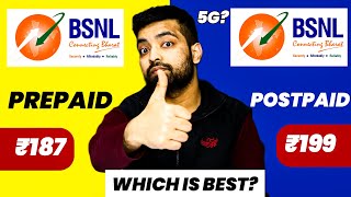 BSNL Prepaid Vs Postpaid ⚡️ Recharge Plans, 5G, Speed Test, Network