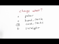 What To Change Solution - Design of Computer Programs