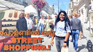 Poland Street Shopping l Budget friendly l Poland Malayalam Vlog l Europe shopping I