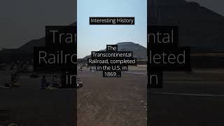 The Transcontinental Railroad, completed in the U.S. in 1869... #history #facts #ai