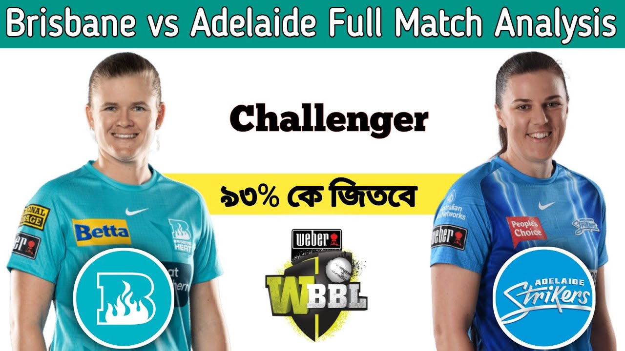 Brisbane Heat Vs Adelaide Strikers, WBBL Adelaide Vs Brisbane ...