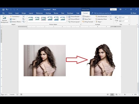 Super Easy Remove Picture Background in MS Word