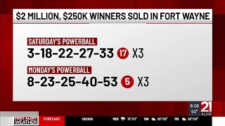 $2M winning Powerball ticket sold at Fort Wayne gas station