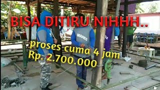 SANGAT UNIK, PROSES PEMINDAHAN RUMAH KAYU