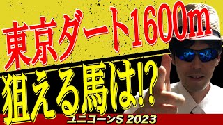 【ユニコーンステークス2023】東京ダート1600mで狙える馬は！？【競馬予想】