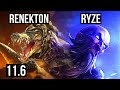 RENEKTON vs RYZE (MID) | Rank 2 Renekton, 7/2/16 | JP Grandmaster | v11.6