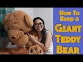 HOW TO KEEP A GIANT TEDDY BEAR | Vacuum Bag Review