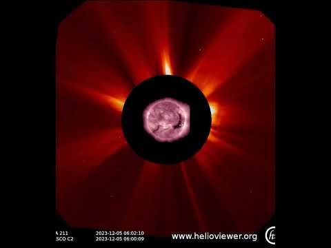 Large CME erupts today and G2 storm #space #solarflare #spaceweather