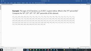 Python: Percentiles