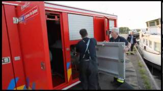 Grootschalig watertransport door brandweer Boom en Puurs.