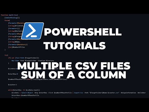 PowerShell Tutorials : Calculating Sum Of A Column Across Multiple CSV ...