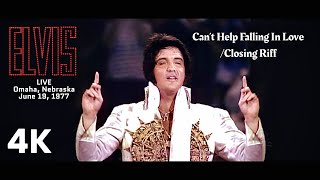 Can't Help Falling In Love | Elvis Presley (Live Music Video) 4K Remastered | June 19, 1977 Omaha NE