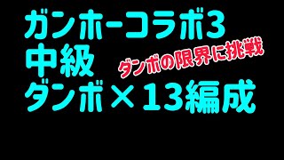 【パズドラ】ガンホーコラボ3 中級 ダンボ×13 組めればおすすめ! ポチポチ高速周回