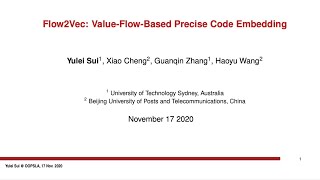 Flow2Vec: Value-Flow-Based Precise Code Embedding