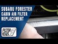 How to Replace Cabin Air Filter 2006 Subaru Forester