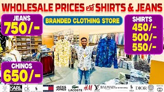 Branded Clothes Store in Hyderabad | Wholesale Prices Shirts \u0026 Jeans | Multi - Branded Store