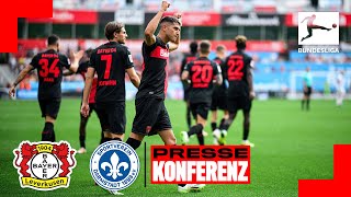 Bayer 04 Leverkusen 🆚 SV Darmstadt 98 5:1 | PK mit Alonso und Lieberknecht | Bundesliga, 3. Spieltag