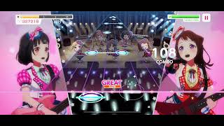 【ガルパ　プレイ動画】NormalかろうじてFullCombo  PoppinParty ８月のif