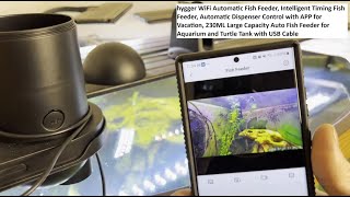 hygger WiFi Automatic Fish Feeder, Intelligent Timing, Automatic Dispenser Control, APP for Vacation