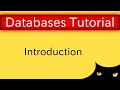 Introduction to Databases | Database Tutorial 1