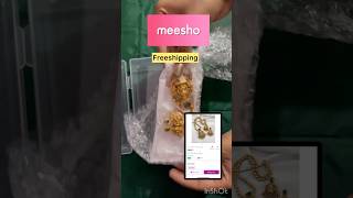 Trending jewellery set with earrings on meesho | #meesho #mosttrending #trend #goviral #viralvideo