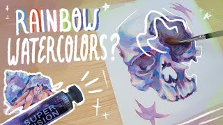 Color Changing Watercolors?! Trying SUPER VISION Layering Watercolors