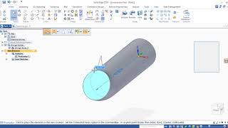 Sweep With Steering Wheel- Siemens Solid Edge Tutorial