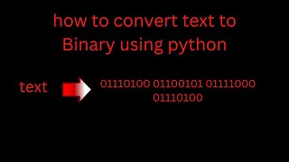 how to convert text to Binary using python