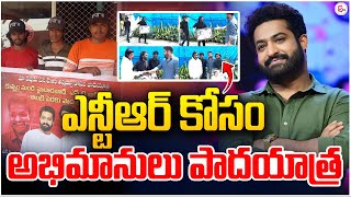 ఎన్టీఆర్‌ కోసం కుప్పం నుంచి పాదయాత్ర || NTR Fans Paadhayathra From Kuppam to Hyderabad