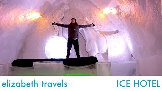 ICE HOTEL 100% made of Ice and Snow ❄️ Winter in Canada