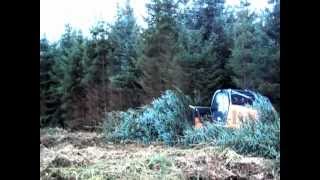 Primetech PT 400 The Ultimate demonstration of whole tree mulching Sitka Spruce