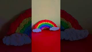 DIY tissue paper Rainbow 🌈 😊#diy #song #youtubeshorts #rainbow