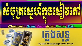 សុំបុត្រស្នេហ៍ក្នុងសៀវភៅ ភ្លេងសុទ្ធ sombot snae knong seavphov karaoke cover new version PSR s770