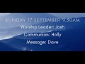CBTB Worship Service 17th of September 2023 - Dave Rock