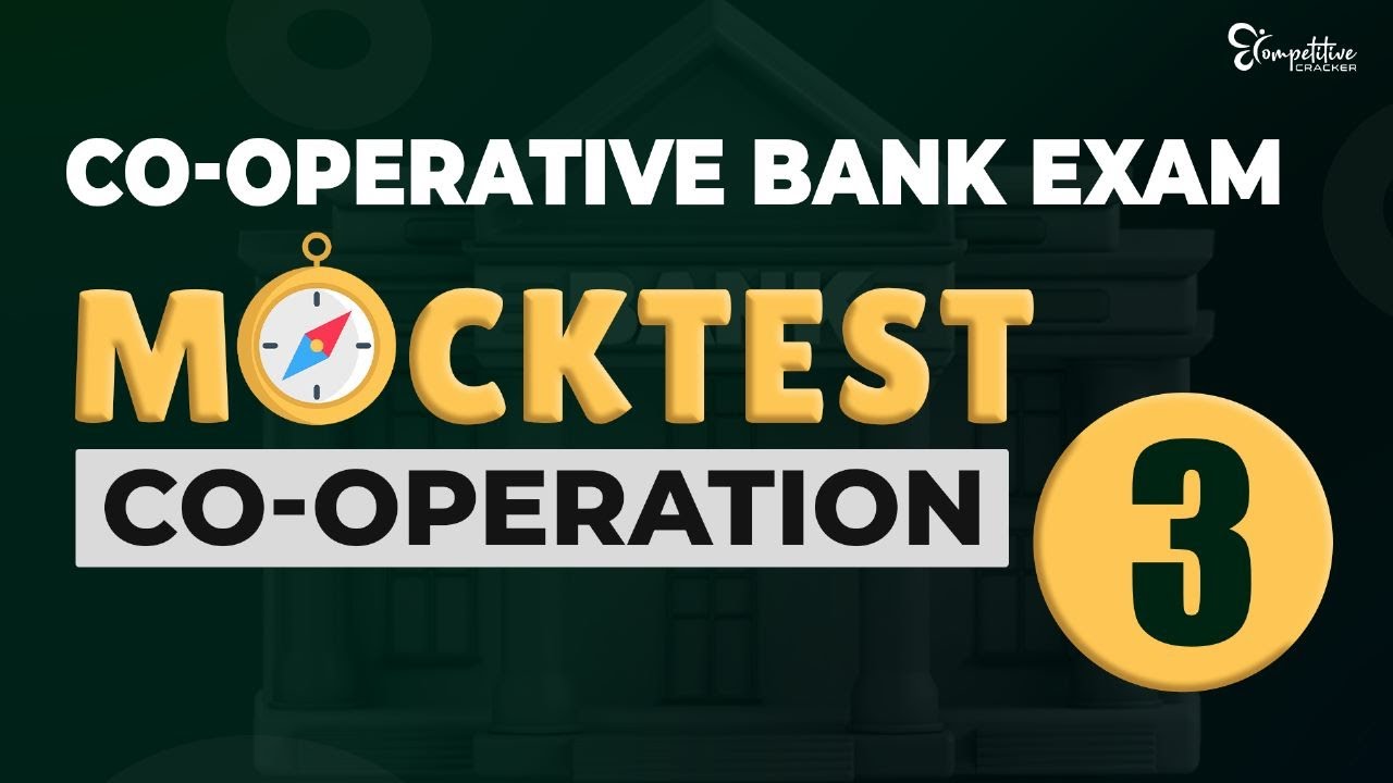 CO OPERATIVE BANK EXAM | MOCK TEST PART 3 | BANK EXAM PREPARATION | CO ...