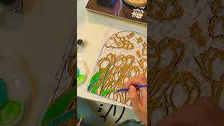 手绘玻璃画 Hand-painted glass painting #手作り #手工 #asmr