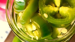 할라피뇨피클(짱아찌)만드는 법 할라피뇨파스타 만들때사용 How to make jalapeno pickle