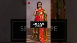 Semi Crepe sarees - Rs. 1190 | 1.09.2022 | #shrus