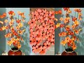 DIY paper flower stick flower vase home decorations, paper flower sticky