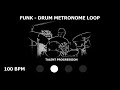 funk drum metronome loop 100 bpm