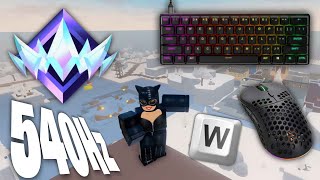 Fortblox Satisfying Keyboard ASMR 😴 Solo INSANE High Kill W-Key Unreal Ranked Gameplay 🏆 360 FPS 4K