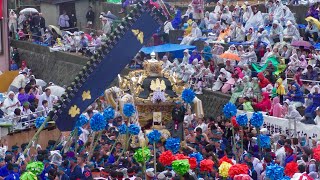 播州の秋祭り 灘のけんか祭り 中村 広畠 入場 松原八幡神社（本宮）2017.10.15