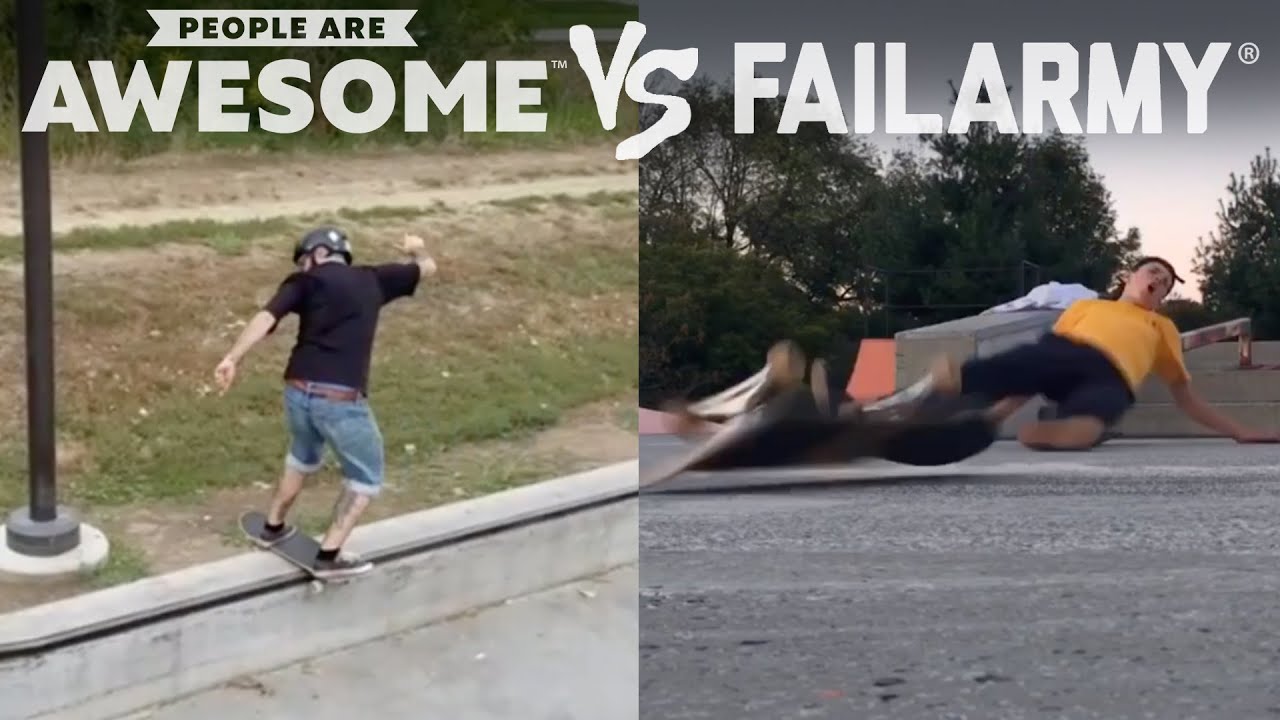 Wins Vs. Fails | People Are Awesome Vs. FailArmy - YouTube