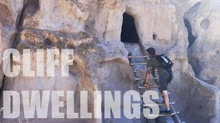 Exploring Cliff Dwellings at Bandelier New Mexico