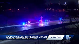 59-year-old woman killed following I-43 crash